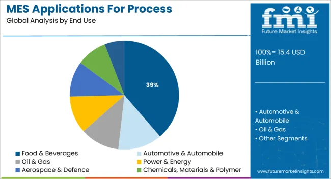 MES Applications For Process Manufacturing Market   Analysis By End Use